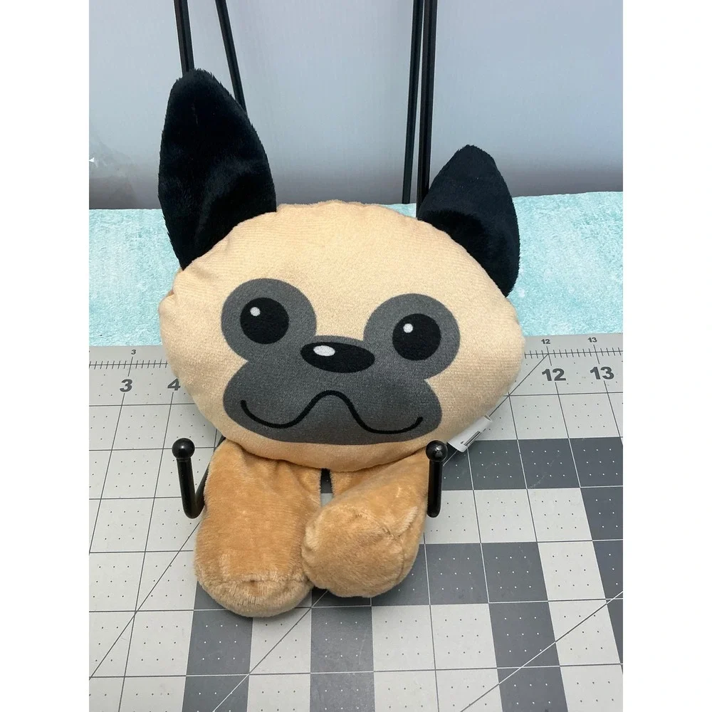 Surehot Redemption Pug Dog Plush Tan Black Small Stuffed Animal Toy 9 inch